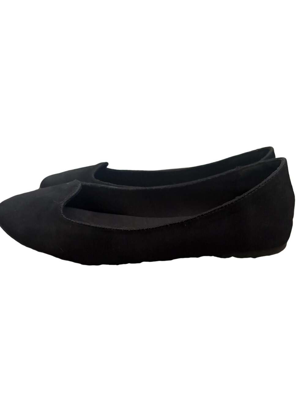 Pendre Black Suede Ballet Flats Size 8M